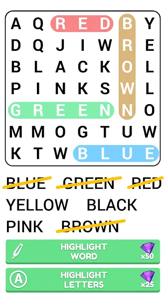 Word Search Puzzle Game  [МОД Много денег] Screenshot 2