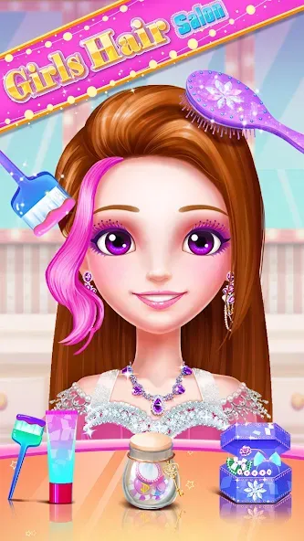 Girls Hair Salon  [МОД Все открыто] Screenshot 4