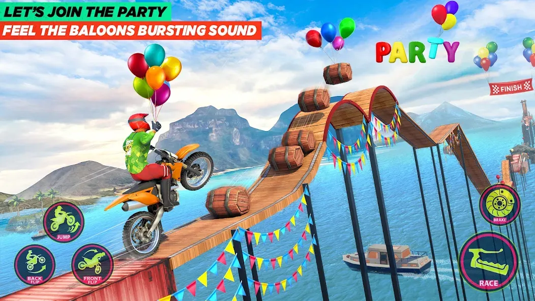 Bike Stunt Game: Tricks Master  [МОД Menu] Screenshot 3