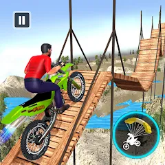 Скачать взломанную Bike Stunt Game: Tricks Master  [МОД Menu] - полная версия apk на Андроид