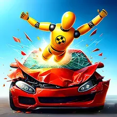 Взлом Realistic Car Crash Simulator (Реалистичный симулятор автокатастроф)  [МОД Много монет] - последняя версия apk на Андроид