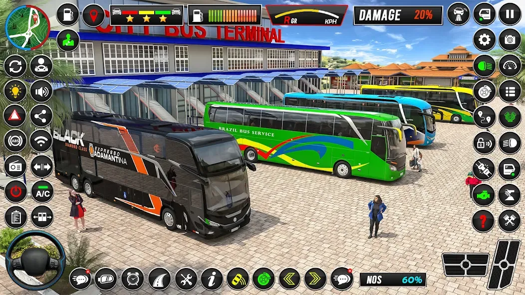 City Coach Bus Driver Games 3D  [МОД Меню] Screenshot 1