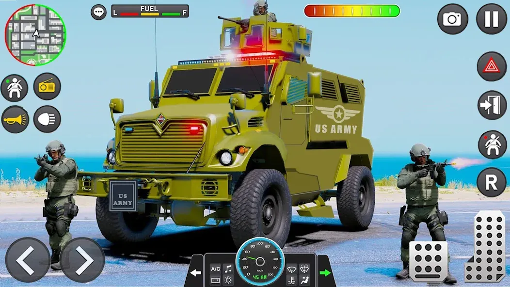 Army Vehicle Cargo Transport (Армейский транспорт грузовых автомобилей)  [МОД Menu] Screenshot 1