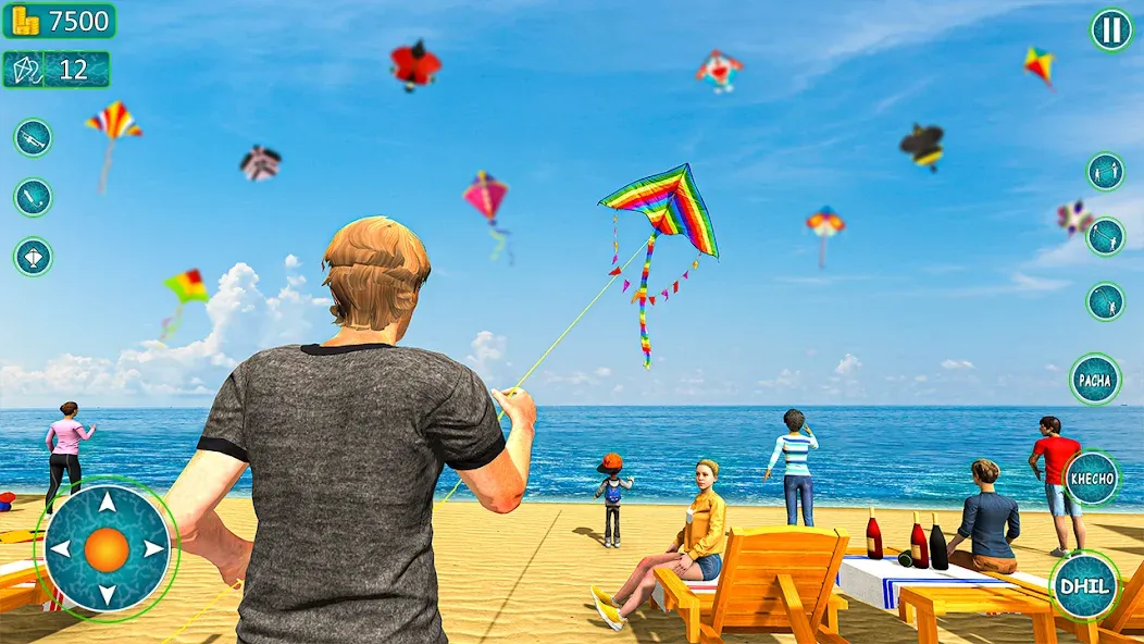 Kite Basant: Kite Flying Games  [МОД Все открыто] Screenshot 1