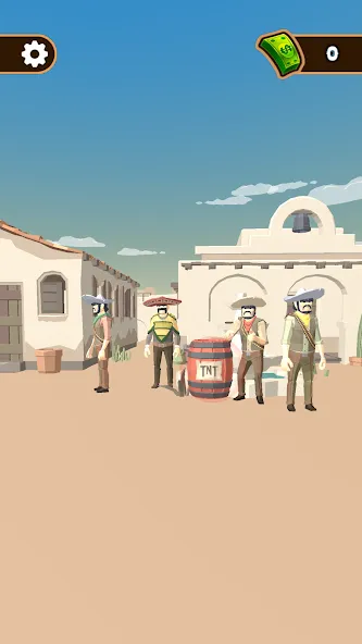 Western Cowboy: Shooting Game (Вестерн Каубой)  [МОД Бесконечные деньги] Screenshot 2