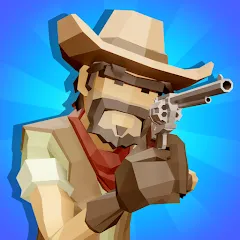 Взлом Western Cowboy: Shooting Game (Вестерн Каубой)  [МОД Бесконечные деньги] - последняя версия apk на Андроид