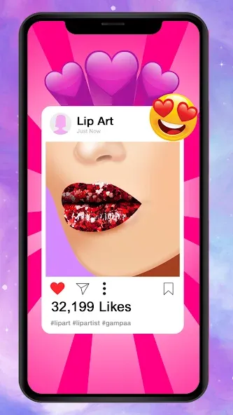 Lip Art Makeup Beauty Game  [МОД Unlocked] Screenshot 2