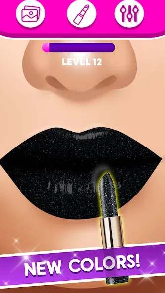 Lip Art Makeup Beauty Game  [МОД Unlocked] Screenshot 3