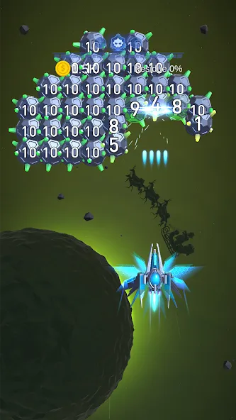 Dust Settle 3D - Galaxy Attack (Даст Сеттл 3Д)  [МОД Unlimited Money] Screenshot 2