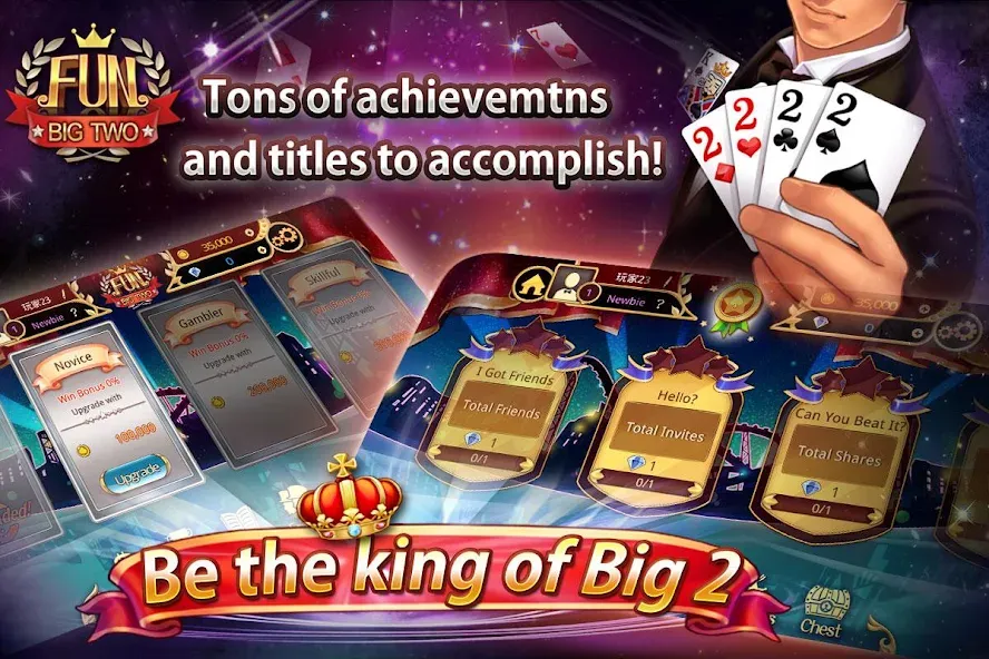 Fun Big 2 Taiwan: Card Craze (Фан Биг 2 Тайвань)  [МОД Mega Pack] Screenshot 5