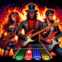 Взломанная Guitar Hero Mobile: Music Game (Гитар Хиро Мобайл)  [МОД Меню] - стабильная версия apk на Андроид