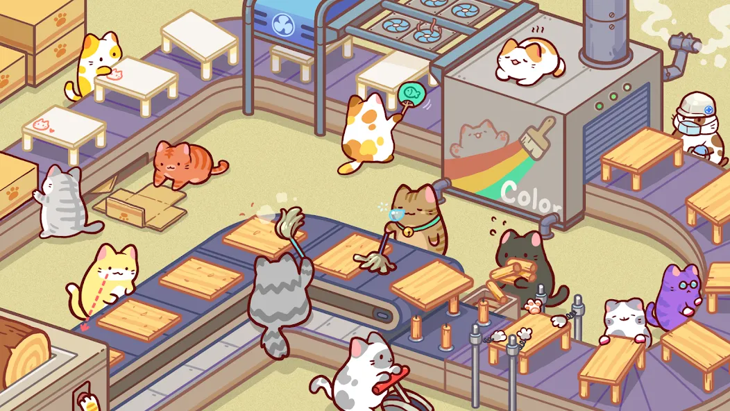 Kitty Cat Tycoon (Китти Кэт Тайкун)  [МОД Много денег] Screenshot 4