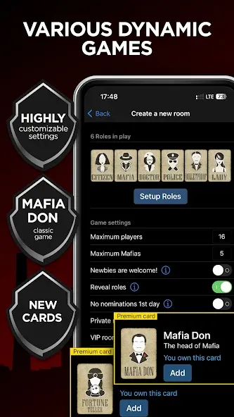 Mafia Online With Video Chat  [МОД Много денег] Screenshot 4