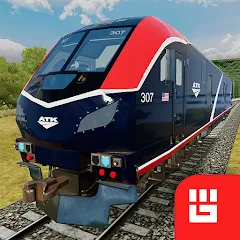 Взлом Train Simulator PRO USA (Трейн Симулятор ПРО США)  [МОД Бесконечные монеты] - последняя версия apk на Андроид