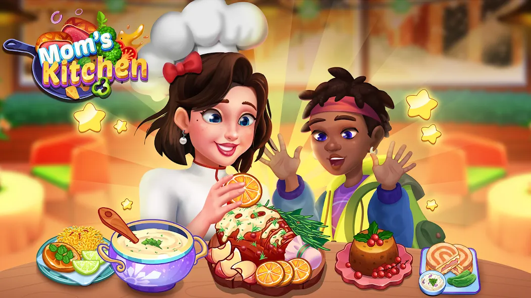 Mom's Kitchen : Cooking Games  [МОД Бесконечные монеты] Screenshot 1