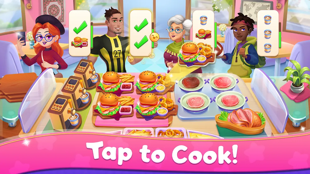 Mom's Kitchen : Cooking Games  [МОД Бесконечные монеты] Screenshot 3