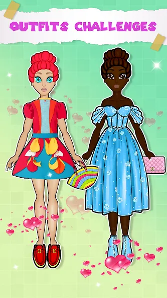 Paper Doll Dress up Games  [МОД Mega Pack] Screenshot 3