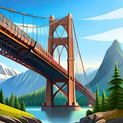 Взлом Bridgezz: Bridge Construction (Бриджзз)  [МОД Много монет] - полная версия apk на Андроид