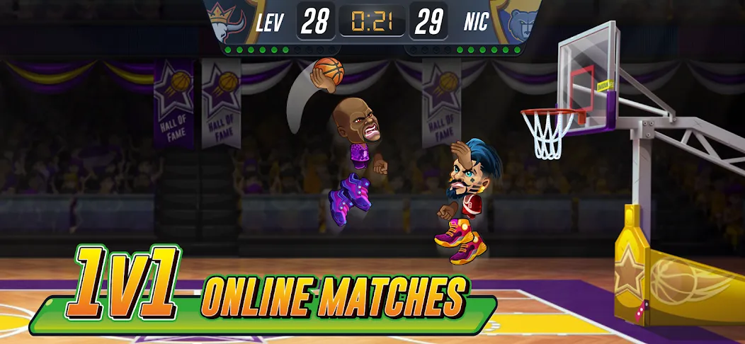 Basketball Arena: Online Game (Баскетбольная арена)  [МОД Много монет] Screenshot 1