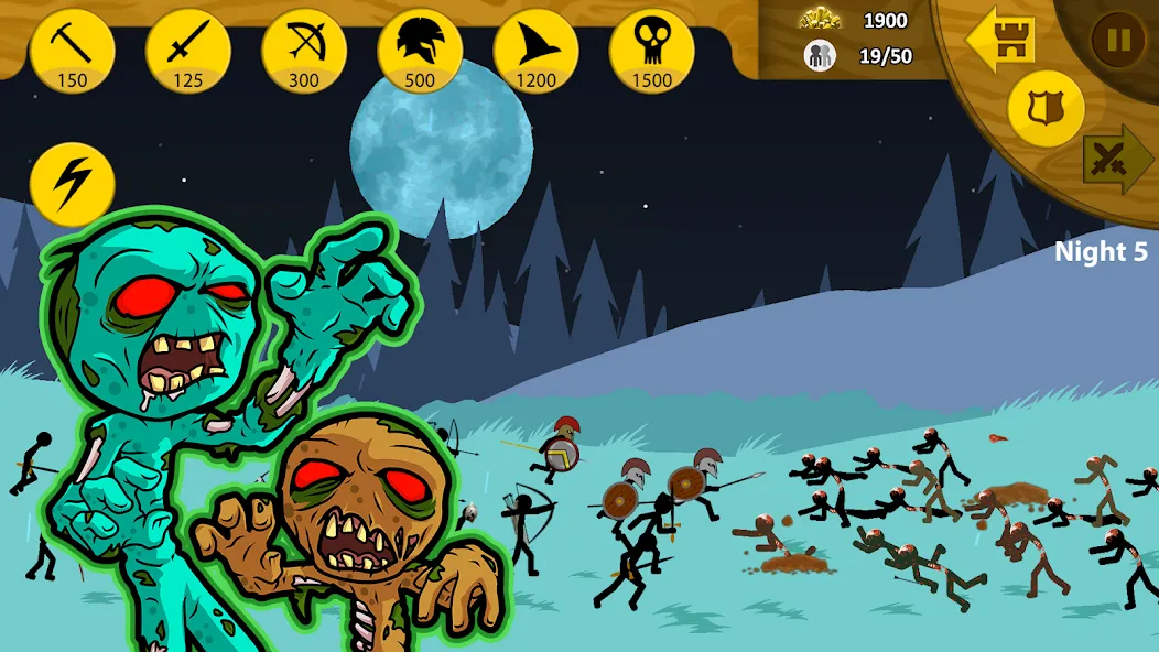 Stick War: Legacy (Стик Вар)  [МОД Бесконечные монеты] Screenshot 2