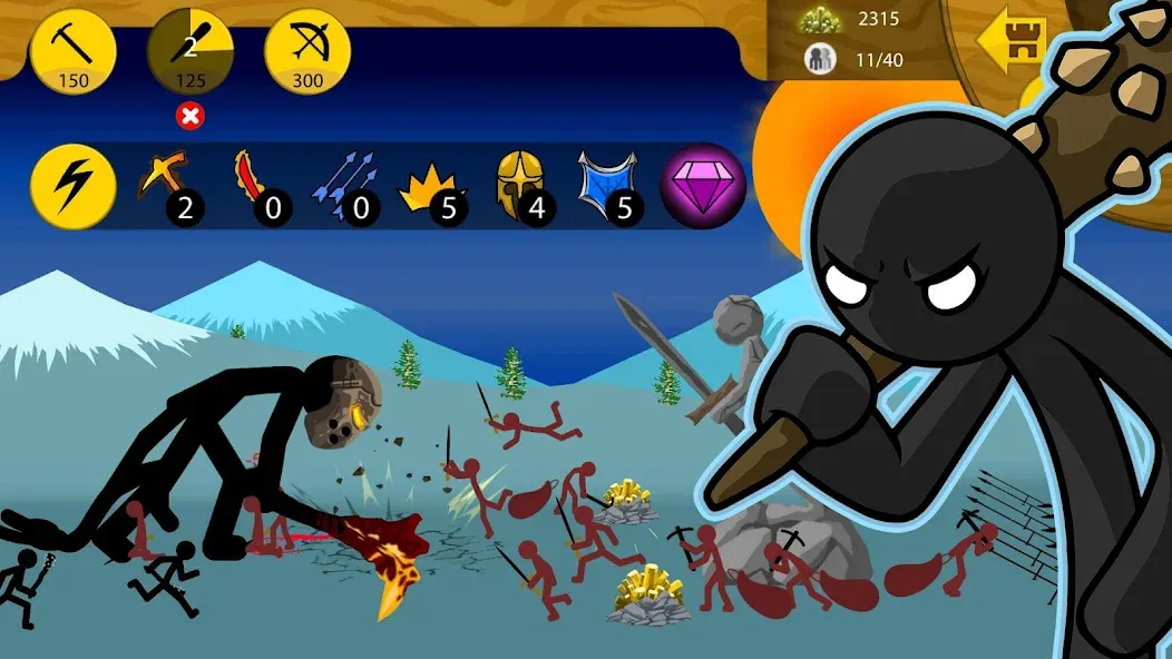 Stick War: Legacy (Стик Вар)  [МОД Бесконечные монеты] Screenshot 5