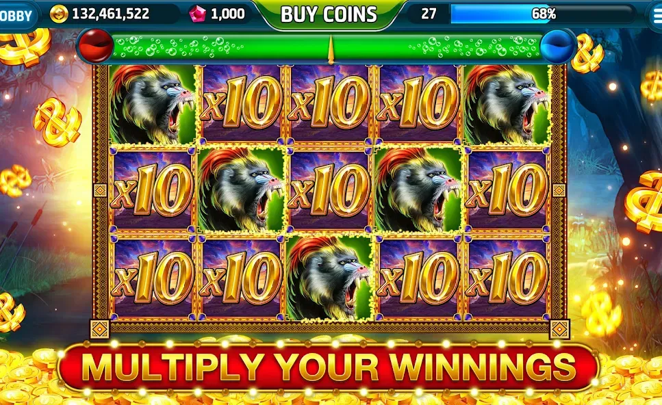 Ape Slots: Vegas Casino Deluxe  [МОД Unlimited Money] Screenshot 4