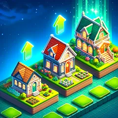 Взломанная Merge HomeTown: Merge Games  [МОД Mega Pack] - стабильная версия apk на Андроид