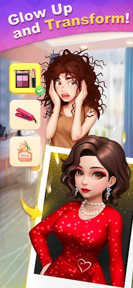 Merge Lover: Story & Makeover (Мердж Ловер)  [МОД Много монет] Screenshot 2