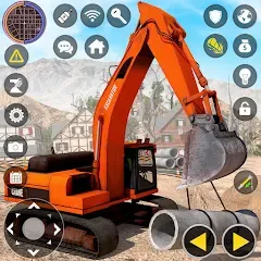 Скачать взлом Construction Excavator Game 3D  [МОД Много монет] - стабильная версия apk на Андроид