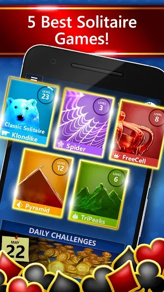 Microsoft Solitaire Collection (Майкрософт Солитер Коллекшн)  [МОД Много монет] Screenshot 1