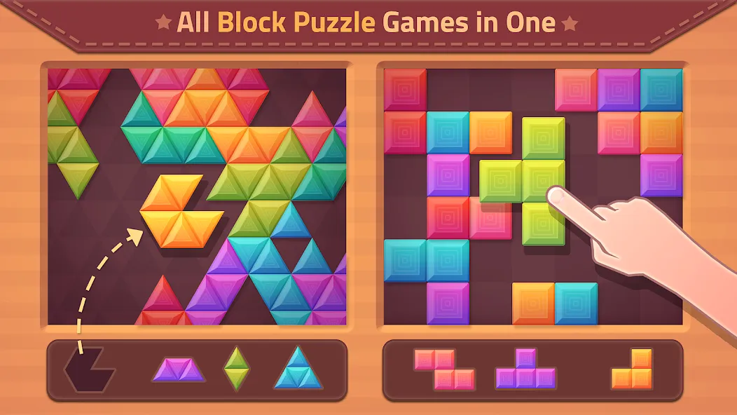 Triangles & Blocks (Полиблок)  [МОД Menu] Screenshot 1