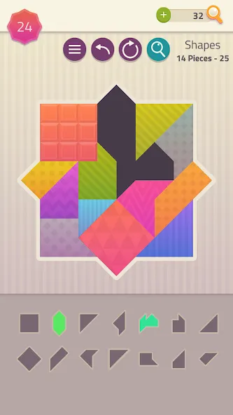 Polygrams - Tangram Puzzles (Полиграммы)  [МОД Меню] Screenshot 4