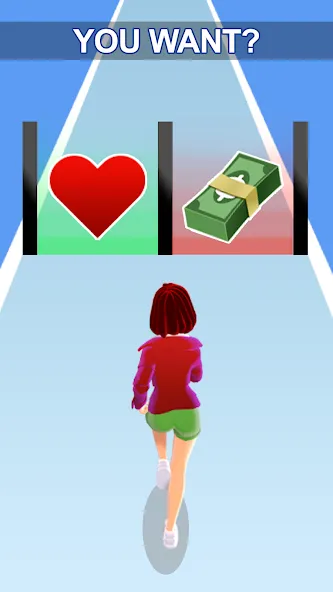 Girl Run 3D - Fun Running Game (девушка бежит)  [МОД Бесконечные деньги] Screenshot 1