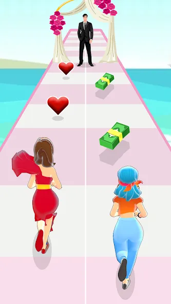 Girl Run 3D - Fun Running Game (девушка бежит)  [МОД Бесконечные деньги] Screenshot 2