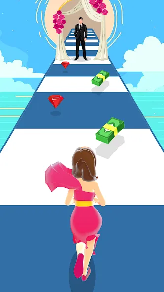 Girl Run 3D - Fun Running Game (девушка бежит)  [МОД Бесконечные деньги] Screenshot 4