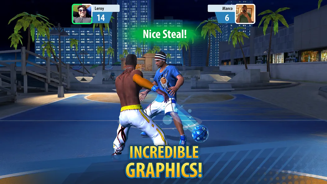 Basketball Stars: Multiplayer (Баскетбол Старс)  [МОД Все открыто] Screenshot 4