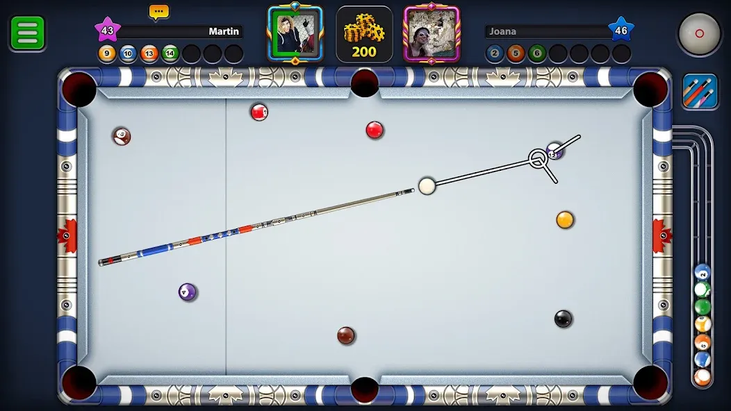 8 Ball Pool (Шаровый Бильярд)  [МОД Много монет] Screenshot 3