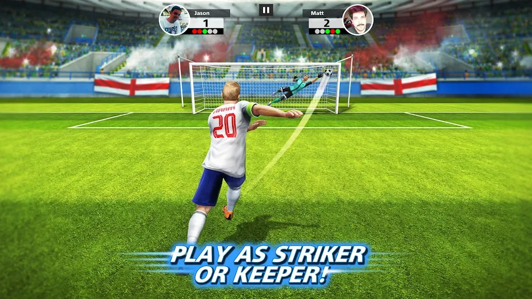 Football Strike: Online Soccer (Футбольный забастовка)  [МОД Бесконечные деньги] Screenshot 1