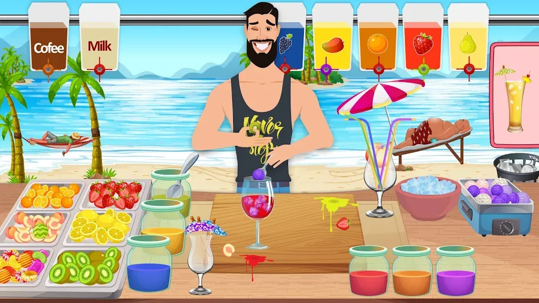 Boba cocktail:DIY recipe games  [МОД Mega Pack] Screenshot 2