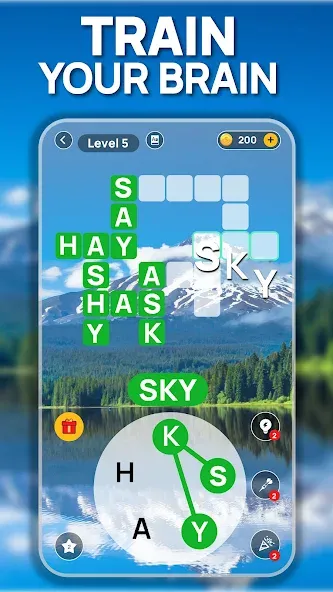 Word Scenery: Crossword (Ворд Трип)  [МОД Unlimited Money] Screenshot 1