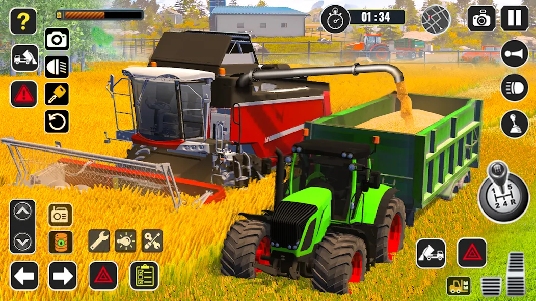 Tractor Farming Game Harvester  [МОД Menu] Screenshot 5