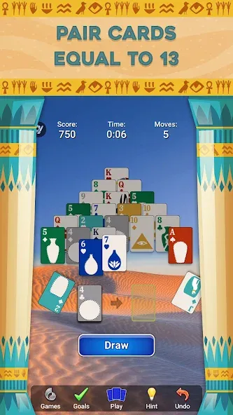 Pyramid Solitaire - Card Games (Пирамида Солитер)  [МОД Unlimited Money] Screenshot 2