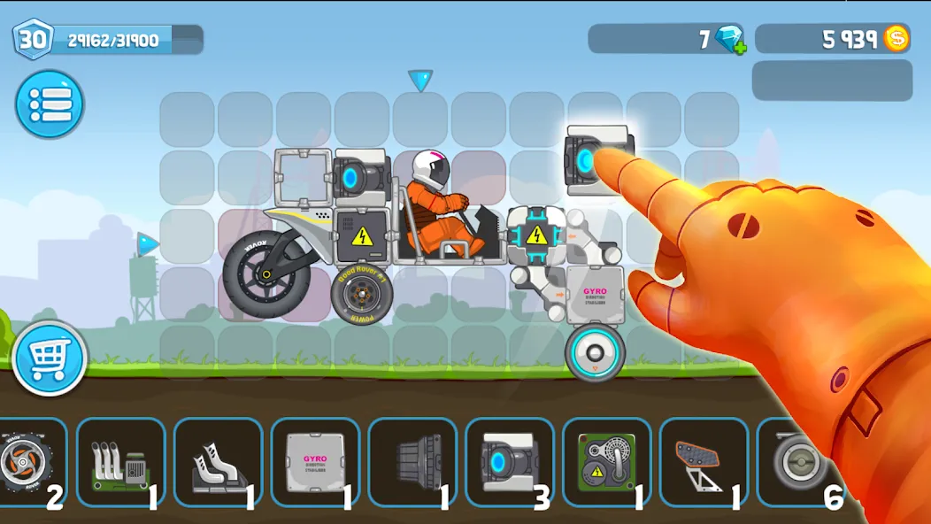 Rovercraft:Race Your Space Car (Роверкрафт)  [МОД Бесконечные деньги] Screenshot 2