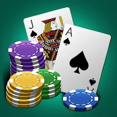 Скачать взломанную World Blackjack King  [МОД Unlimited Money] - полная версия apk на Андроид