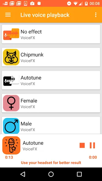 VoiceFX - Voice Changer with v  [МОД Много денег] Screenshot 5