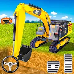 Взломанная Heavy Construction Simulator  [МОД Много монет] - стабильная версия apk на Андроид