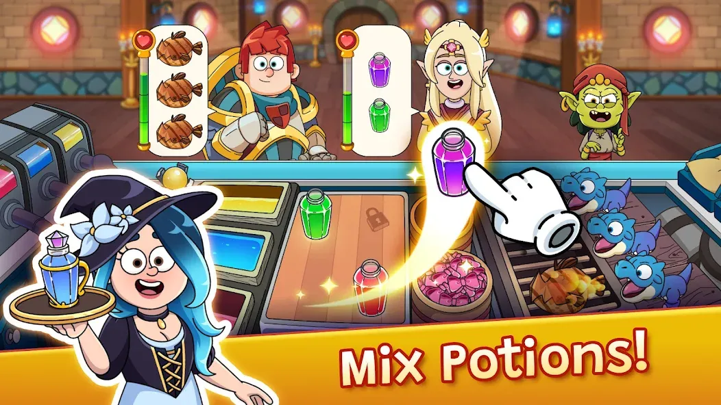 Potion Punch 2: Cooking Quest (Пошен Панч 2)  [МОД Бесконечные монеты] Screenshot 1