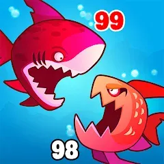 Взлом Eat Fish.IO : Fish Battle  [МОД Много денег] - стабильная версия apk на Андроид