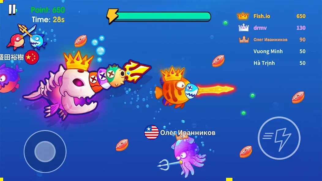 Sword Shark.io - Hungry Shark  [МОД Много денег] Screenshot 2