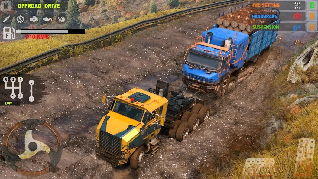 Offroad Mudrunner Games 3D  [МОД Все открыто] Screenshot 1